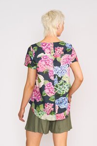 Preen Print Swing Up Down Hem Top