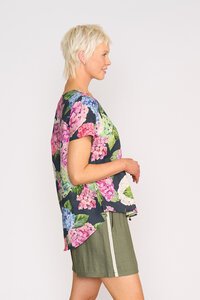 Preen Print Swing Up Down Hem Top