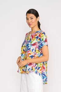 Preen Print Swing Up Down Hem Top
