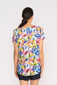 Preen Print Swing Up Down Hem Top