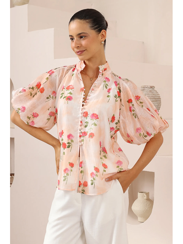 Iris Maxi Rose Blouse