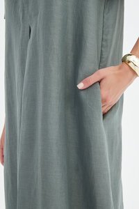 Tirelli Shawl Collar Pleat Dress