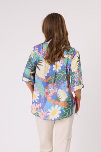 Democracy Sofia Printed Tie Side Shirt