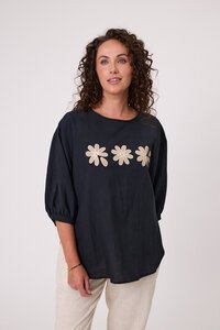 Classified Daisy Print Top