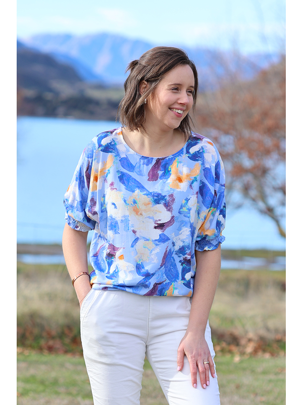 Classified Modena Print Top