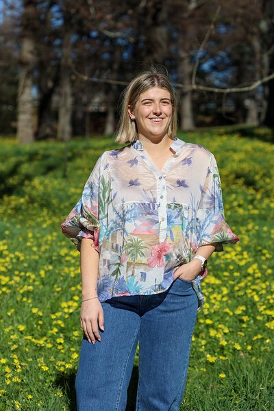 Wednesday Lulu Puff Sleeve Blouse-shop-by-label-Hello Cyril.