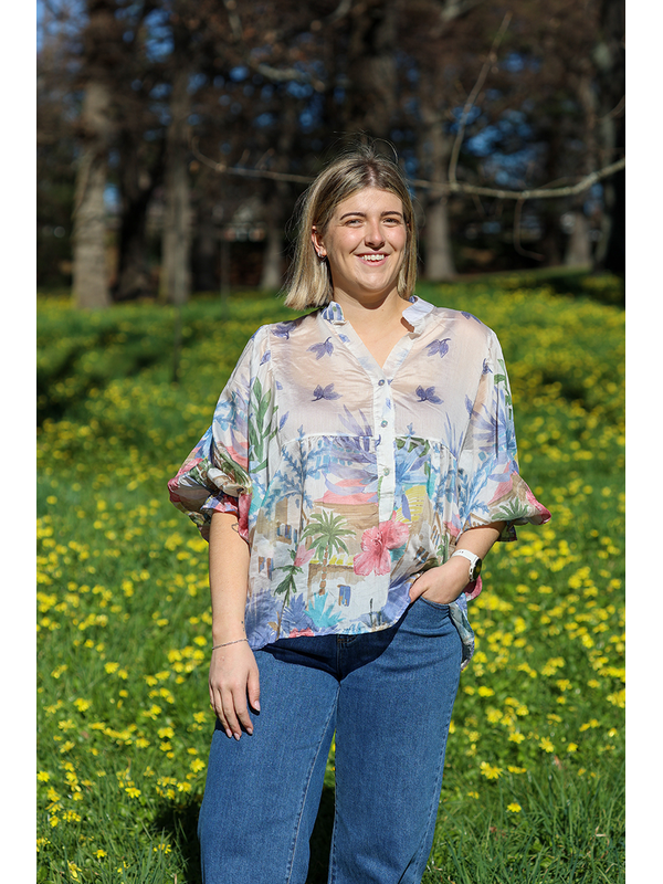 Wednesday Lulu Puff Sleeve Blouse