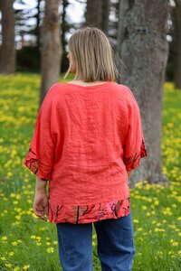 Wednesday Lulu Face Trim Tunic Top