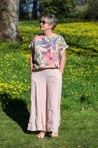 Wednesday Lulu Tropical Floral Top