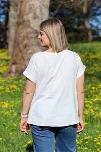 Wednesday Lulu Garden Floral Linen Top