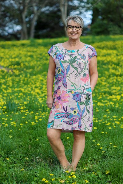 Wednesday Lulu Rib Panel Dress-shop-by-label-Hello Cyril.