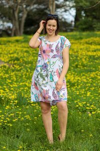 Wednesday Lulu Rib Panel Dress