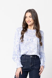 Leila + Luca Molly Bluebell Top