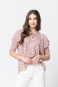 Leila + Luca Encourage Pink Panther Top