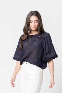 Leila + Luca Fateful Puff Sleeve Top