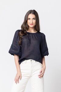 Leila + Luca Fateful Puff Sleeve Top