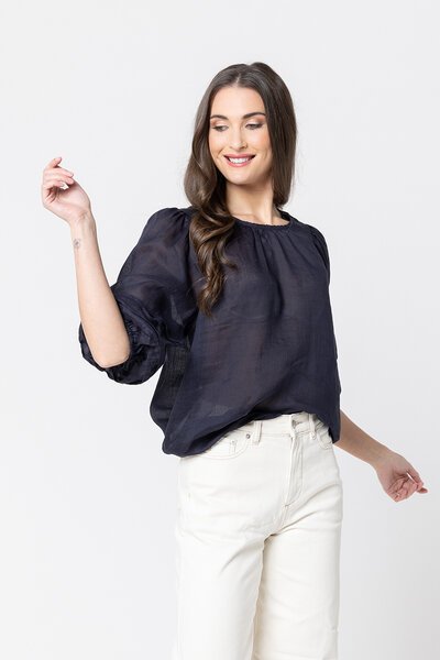 Leila + Luca Fateful Puff Sleeve Top-hc-new-Hello Cyril.