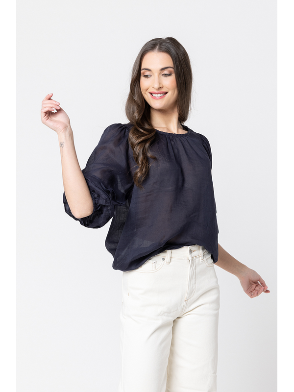Leila + Luca Fateful Puff Sleeve Top