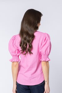 Seeking Lola Bubblegum Relaxed Butterfly Top