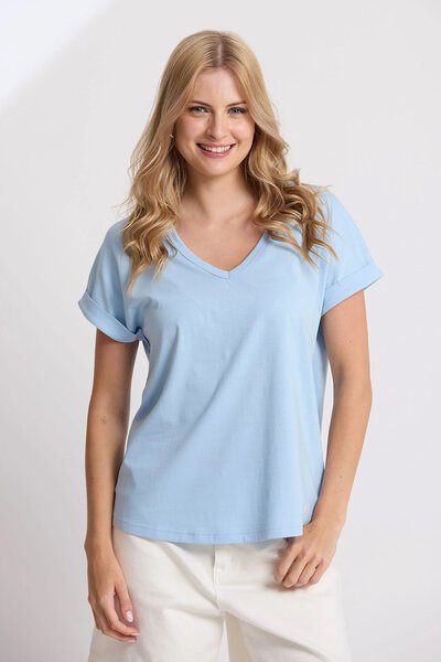 Stella + Gemma Soho Cuff V Tee-lives-Hello Cyril.