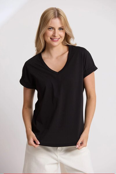 Stella + Gemma Soho Cuff V Tee-lives-Hello Cyril.