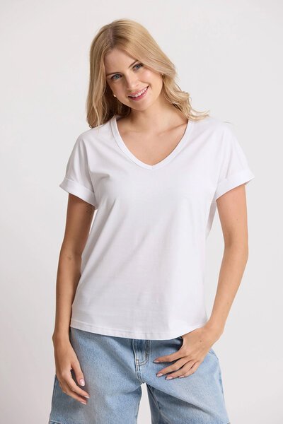 Stella + Gemma Soho Cuff V Tee-lives-Hello Cyril.
