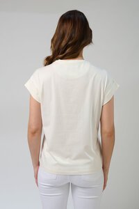 Stella + Gemma Cuff Zebra Cross Tee