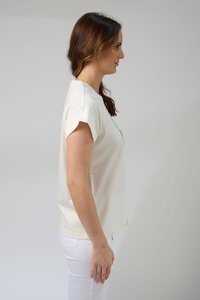 Stella + Gemma Cuff Zebra Cross Tee