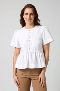 Stella + Gemma White Eva Blouse