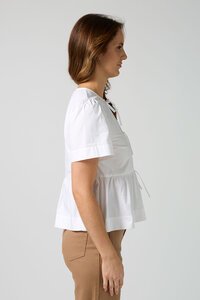 Stella + Gemma White Eva Blouse