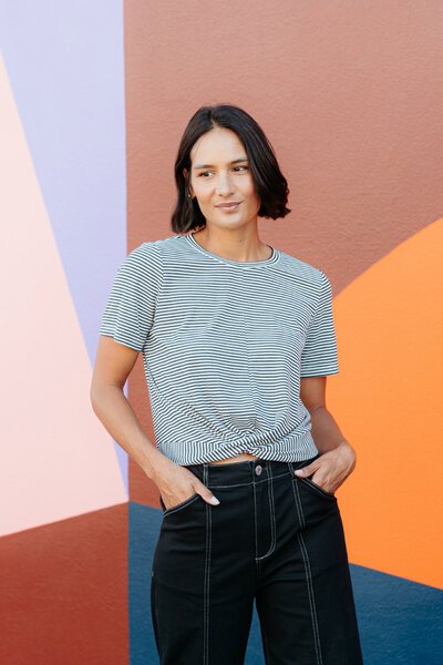 Et Alia Stripe Twist Tee-hc-new-Hello Cyril.