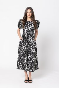 Leila + Luca Charlotte Daisy Lime Dress