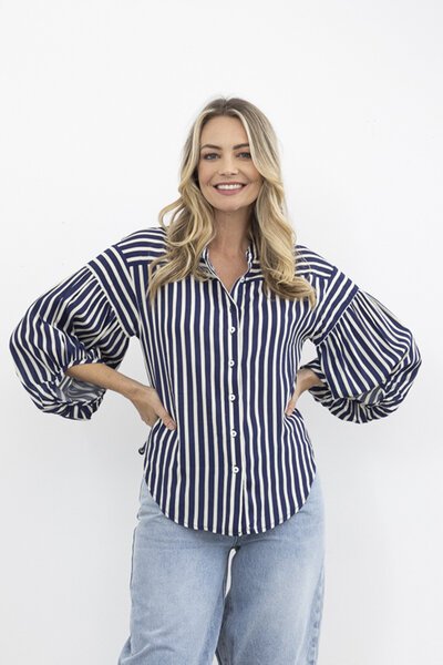Moss Bronte Stripe Shirt-hc-new-Hello Cyril.