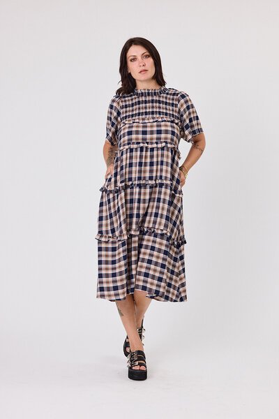 Libertine Wilder Plaid Dress-shop-by-label-Hello Cyril.
