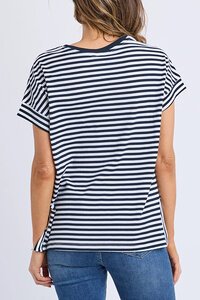 Elm Yara Stripe SS Tee Navy