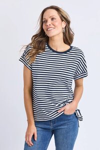 Elm Yara Stripe SS Tee Navy