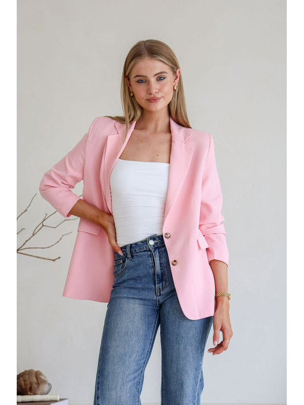 Miracle Linen Blend Fully Lined Blazer