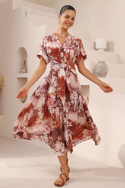 Iris Maxi Botanica Shirt Dress-hc-new-Hello Cyril.