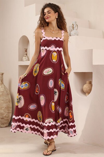 Iris Maxi Ric Rac Print Maxi Dress-hc-new-Hello Cyril.
