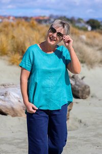 Preen Plain Swing Up Down Hem Top