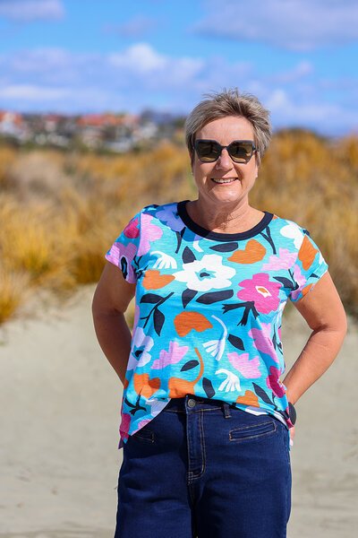 Foil Double Up Tee-lives-Hello Cyril.