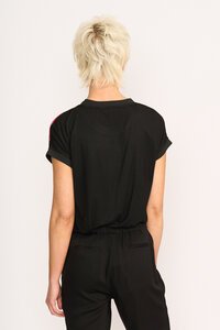 Memo Contrast Trim Top