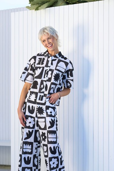 Oh Three Boxy Short Sleeve Shirt-shop-by-label-Hello Cyril.