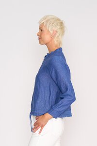 Foil Ruffle Neck Jacket