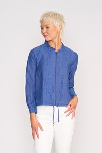 Foil Ruffle Neck Jacket