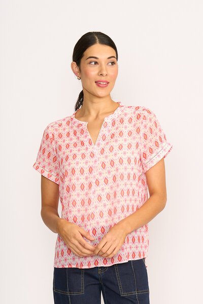 Memo Drop Hem Blouse-shop-by-label-Hello Cyril.