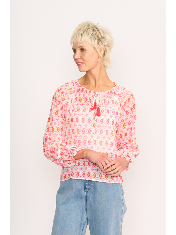 Memo Tassel Blouse