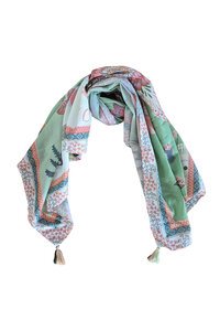 Zoda Pure Cotton Green Scarf
