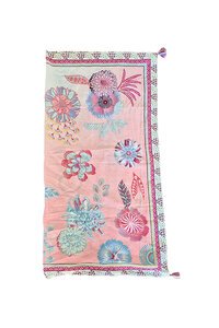 Zoda Pure Cotton Pink Scarf