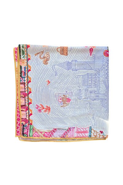 Zoda Satin Pink Scarf-hc-new-Hello Cyril.